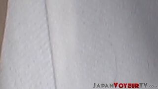 Japanese chick with recorded undies by perverted voyeur man