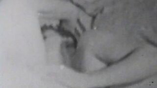 Vintage face sitting and hard cock fucking in threesome action