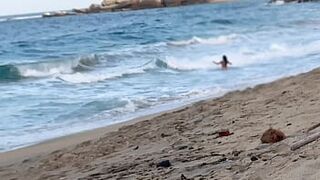 Stranger Fucks Me on a Nude Beach After I Blow Him — Real Voyeur Caught Jerking Off Watching Us