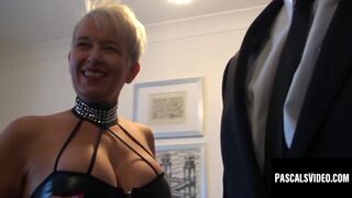 Scarla Swallows gulps cum after intense anal sex session