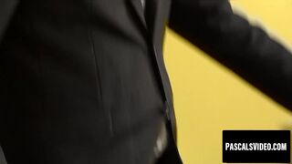 Pascal White dominated and cum spraying sub Honesty
